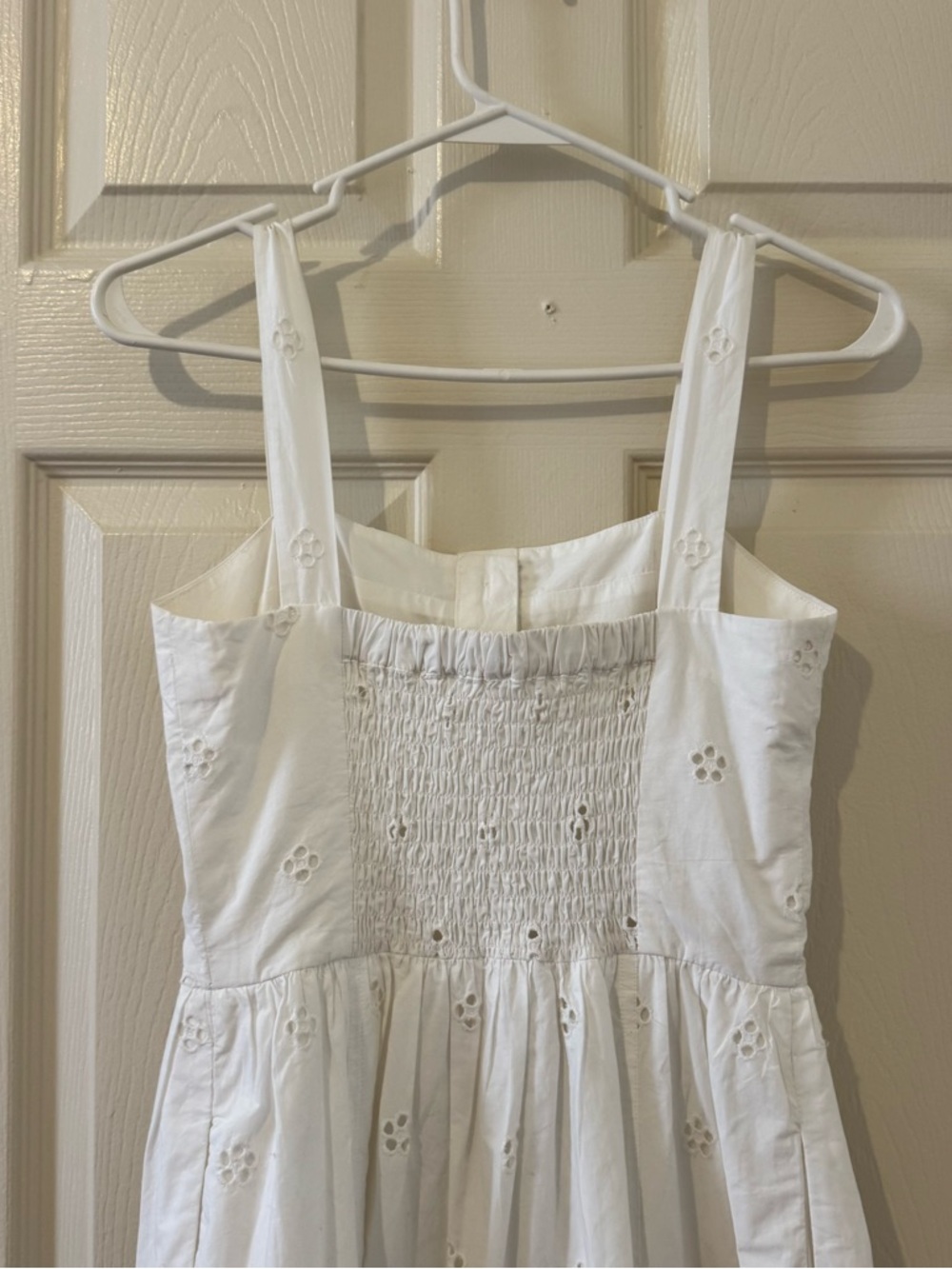 SEA NY White Eyelet Button-Front Sundress Size 0 - Picture 4 of 9